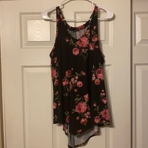 Floral print tank top